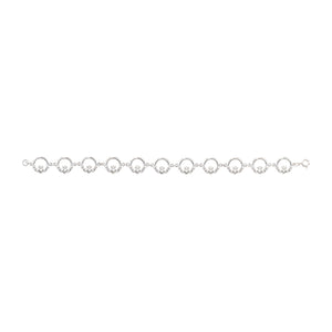 Sterling Silver Multi Plain Claddaghs Bracelet SKU 0132060