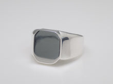 Load image into Gallery viewer, Sterling Silver Gents Square Plain Signet Ring SKU 0135002
