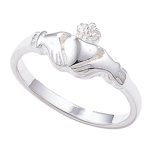 Sterling Silver Plain Claddagh Ring SKU 0135013