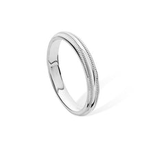 Load image into Gallery viewer, Sterling Silver Beaded Edge 3mm Plain Band SKU 0135163
