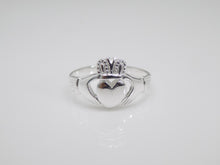 Load image into Gallery viewer, Sterling Silver Plain Claddagh Ring  SKU 0136013
