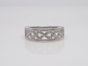 Sterling Silver CZ Infinity Fancy Band Ring SKU 0136068