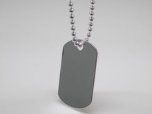Load image into Gallery viewer, Gents Sterling Silver Dog Tag Pendant SKU 0211001
