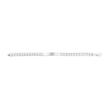 Load image into Gallery viewer, Sterling Silver Identity Bar Curb Bracelet SKU 0232003
