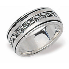 Load image into Gallery viewer, Gents Sterling Silver Celtic Spinning Ring SKU 0235002
