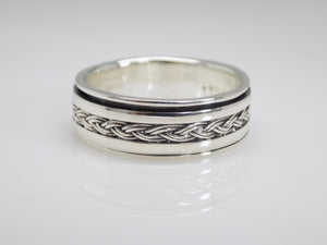 Gents Sterling Silver Celtic Spinning Ring SKU 0235002