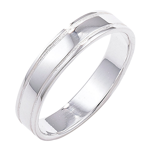 Gents Sterling Silver 5mm Band Ring SKU 0235007