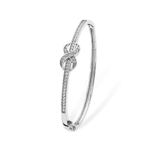 Load image into Gallery viewer, Sterling Silver Kids Infinity CZ Bangle SKU 0302011
