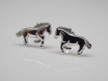 Load image into Gallery viewer, Sterling Silver Plain Horse Stud Earrings SKU 0306002
