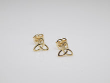 Load image into Gallery viewer, 9ct Yellow Gold Trinity Knot Stud Earrings SKU 1506001
