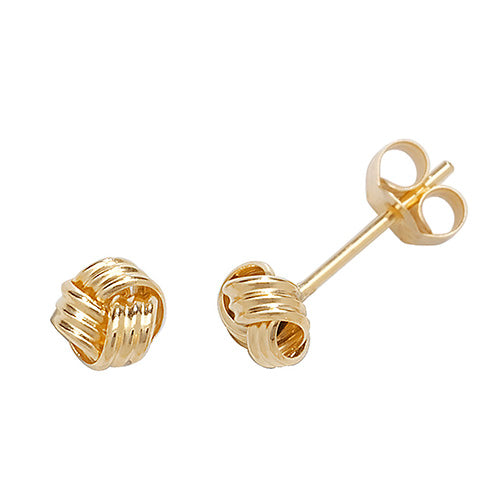 9ct Yellow Gold Knot Stud Earrings SKU 1506019