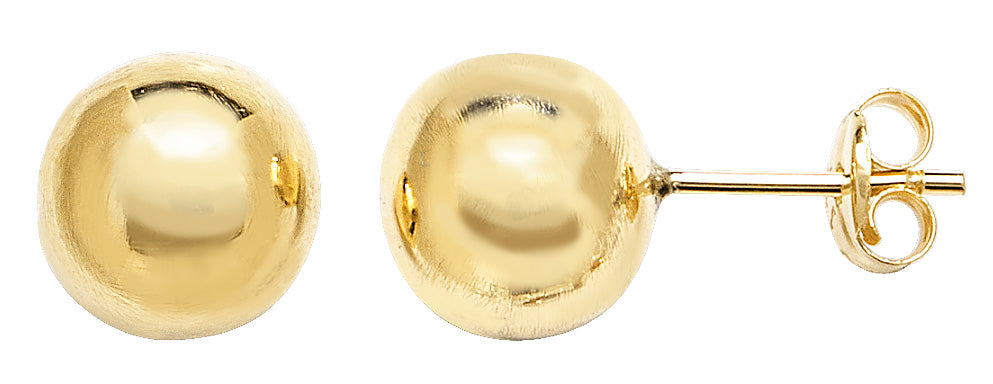 9ct Yellow Gold 8mm Ball Stud Earrings SKU 1506022