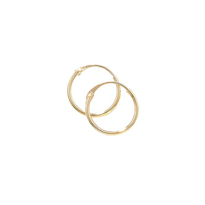9ct Yellow Gold Hinged Hoop Earrings SKU 1510002