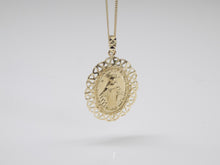 Load image into Gallery viewer, 9ct Gold Miraculous Medal, Filigree Edging SKU 1511001
