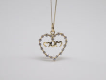 Load image into Gallery viewer, 9ct Yellow Gold CZ Heart Mum Pendant SKU 1512003
