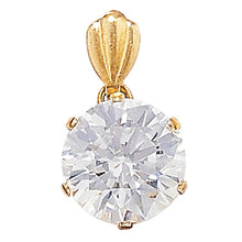 Load image into Gallery viewer, 9ct Yellow Gold Round CZ Pendant SKU 1512070
