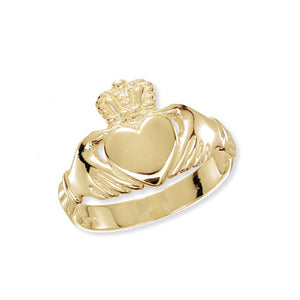 9ct Yellow Gold Gents Claddagh Ring SKU 1535100