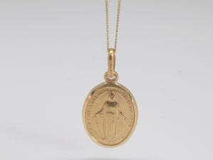 9ct Gold Miraculous Medal SKU 1544011
