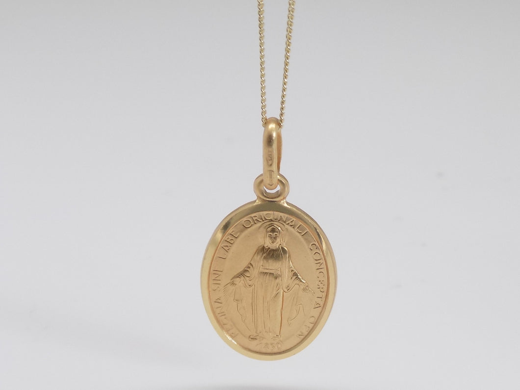 9ct Gold Miraculous Medal SKU 1544011
