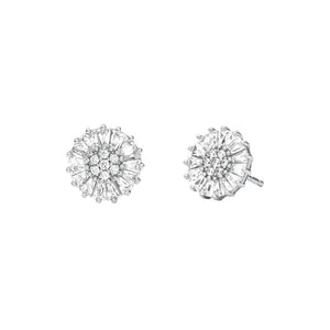 Michael Kors Sterling Silver CZ Flower stud earrings SKU 3010053