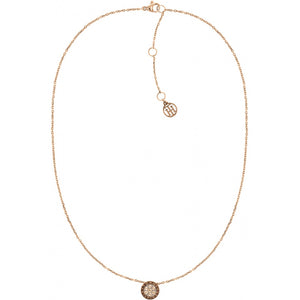 Tommy Hilfiger Stainless Steel Rose Tone Necklace SKU 3016024
