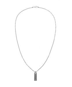 Gents Tommy Hilfiger Stainless Steel Silver Tone Bar Necklace SKU 3016044