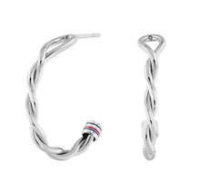 Load image into Gallery viewer, Tommy Hilfiger Twist Hoops SKU 3016065
