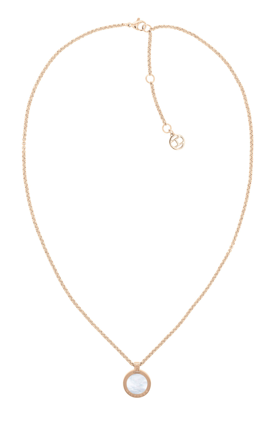 Tommy Hilfiger Iconic MOP Circle Necklace SKU 3016069