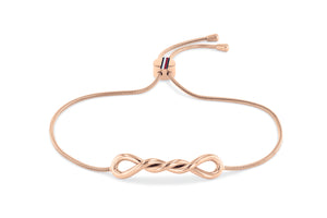 Tommy Hilfiger Stainless Steel Rose Tone Twist Knot Bracelet SKU 3016072