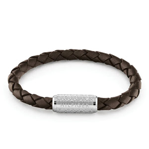 Tommy Hilfiger Bracelet brown braided leather SKU 3016074