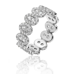 Sterling Silver Fancy CZ Band Ring SKU 3043005