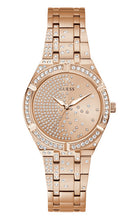 Load image into Gallery viewer, Ladies Guess Watch Stainless Steel Rose Tone, Rose/Stone Set Dial SKU 4001189
