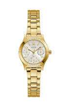 Load image into Gallery viewer, Ladies Guess Stainless Steel Gold Tone Strap, Mini Dial SKU 4001204
