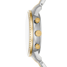 Load image into Gallery viewer, Fossil Ladies 2 Tone Stainless Steel Strap, CZ Case, Date, Mini Dials SKU 4002043
