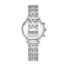 Load image into Gallery viewer, Fossil Ladies Silver Tone Stainless Steel Strap, CZ Case, Date, Mini Dials SKU 4002044
