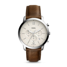 Load image into Gallery viewer, Fossil Gents Watch Brown Leather Strap Cream Dial, Multi Dials, Date SKU 4002248
