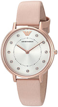 Load image into Gallery viewer, Armani Ladies Watch Pink Leather Strap, White Dial, Stone Set Dial SKU 4005014
