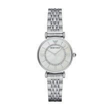 Load image into Gallery viewer, Armani Ladies Watch Stainless Steel Silver Tone, MOP Dial, Stone Set SKU 4005048
