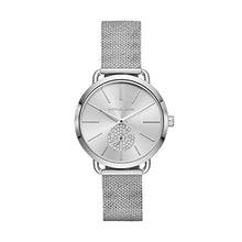 Load image into Gallery viewer, Ladies Michael Kors Watch Stainless Steel Silver Tone Stone Set Mini Dial SKU 4010014
