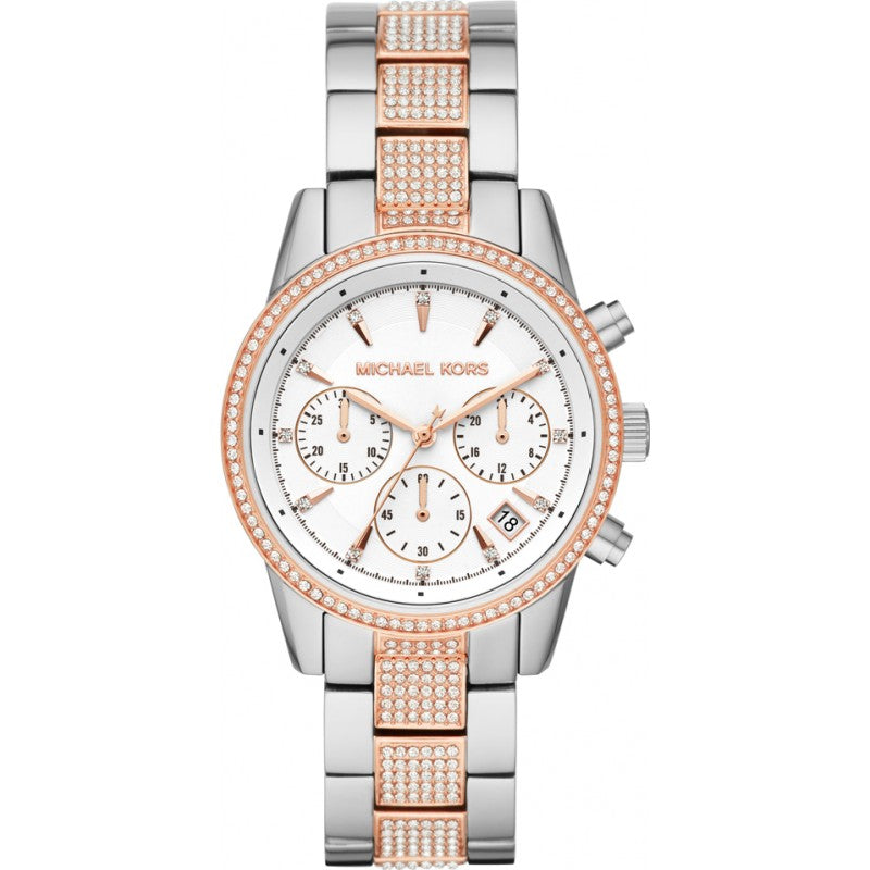 Gold and silver michael kors watch women's best sale