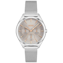 Load image into Gallery viewer, Ladies Hugo Boss Watch Stainless Steel Silver Tone Mesh Strap, Silver/Mink Dial SKU 4012094
