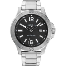 Load image into Gallery viewer, Gents Tommy Hilfiger Watch Stainless Steel Silver Tone Strap, Grey Dial, Date SKU 4016248
