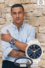 Load image into Gallery viewer, Gents Tommy Hilfiger Watch Stainless Steel Silver Tone Strap Blue Multi Dial SKU 4016277
