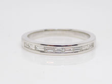 Load image into Gallery viewer, 18ct White Gold Channel Set Emerald Cut Diamonds Wedding/Eternity Ring 0.36ct SKU 8802134
