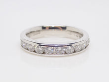 Load image into Gallery viewer, 18ct White Gold Channel Set Round Brilliant Diamonds Wedding/Eternity Ring 1.05ct SKU 8802038
