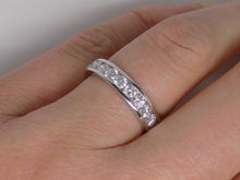 Load image into Gallery viewer, 18ct White Gold Channel Set Round Brilliant Diamonds Wedding/Eternity Ring 0.75ct SKU 8802052
