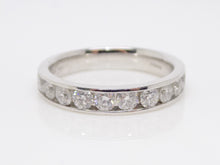 Load image into Gallery viewer, 18ct White Gold Channel Set Round Brilliant Diamonds Wedding/Eternity Ring 1.00ct SKU 8802036
