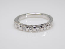 Load image into Gallery viewer, 18ct White Gold Round Brilliant Diamond Bridal Band 0.66ct SKU 8802019
