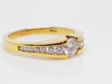 Load image into Gallery viewer, 18ct Yellow Gold Round Brilliant Channel Set Diamonds Engagement Ring 0.50ct SKU 8802013
