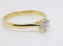 Load image into Gallery viewer, 18ct Round Brilliant Diamond Solitaire Engagement Ring 0.54ct SKU 6201025
